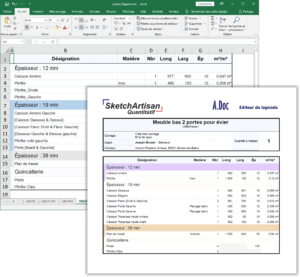 Agrandir : Exports PDF, Excel