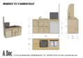 Meuble en bois 3D